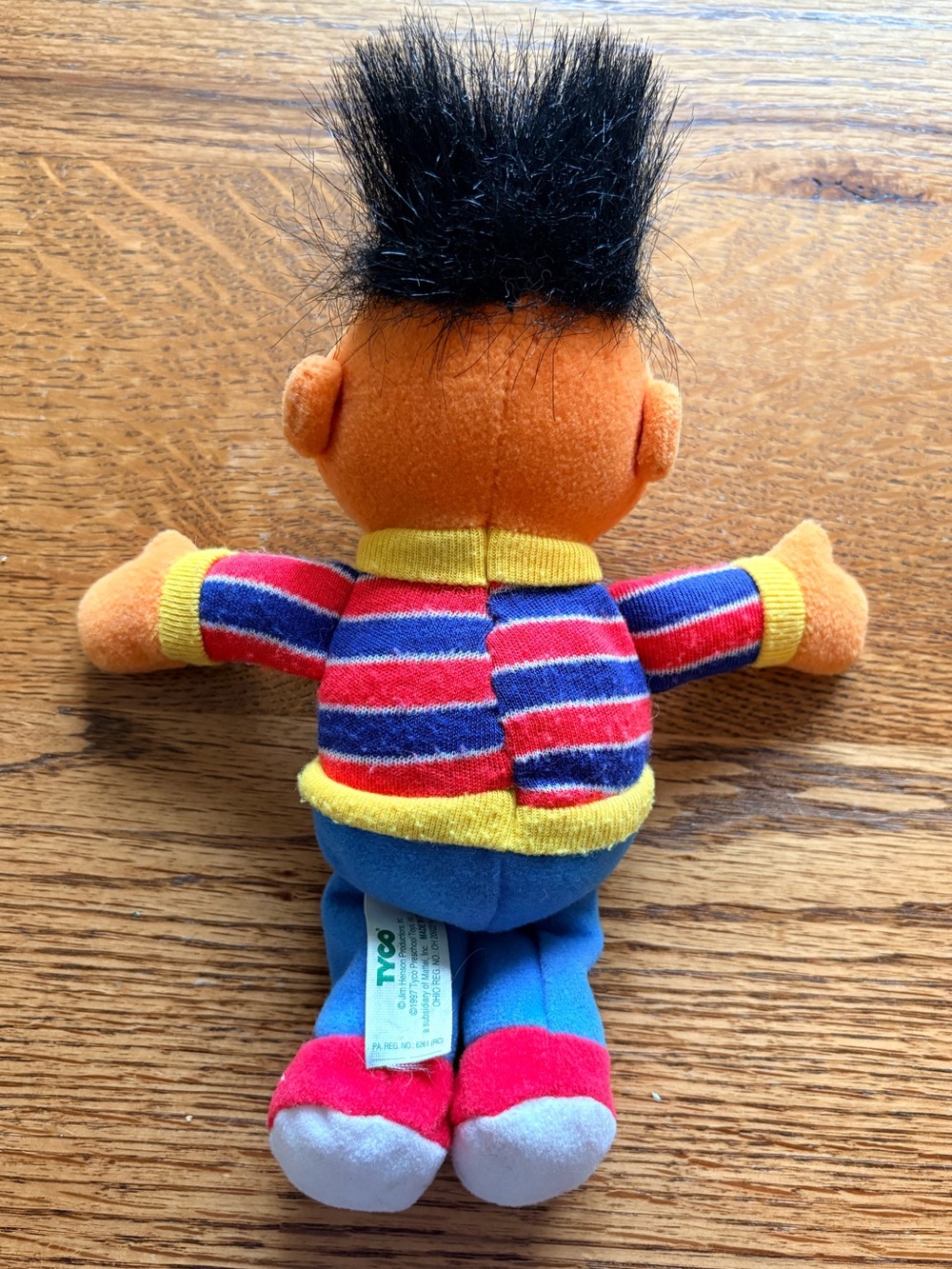 VTG 1997 TYCO/Mattel Ernie stuffed doll Sesame Street stuffie- 9 inches - Picture 6 of 15